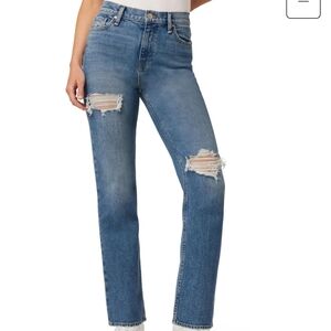 Hudson Jeans Remi High-Rise Straight Destructed Lucent Women's